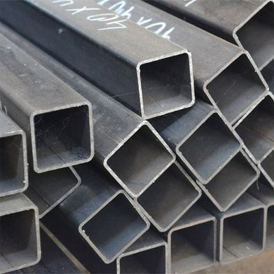 BS EN GB AiSi ASTM A50 1*1inch 40x60 GI Квадратные стальные трубы 20x20x2 100x100 Квадратные трубы из углеродистой стали Незаправленные
