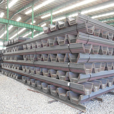 Нелегированная водоотдерживающая стена Zhongyu Larssen Steel Sheet Piles Type 2 для очистных сооружений