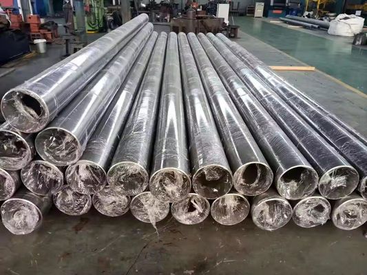 Прочный материал Промышленная круглая форма Gr5 Титановый выхлопный бесшовный гидравлический трубопровод для оборудования для обработки тепла газа