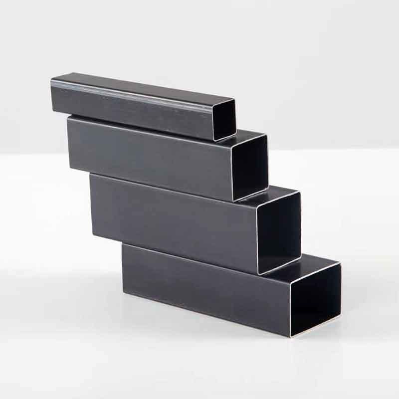 Прочность 12x12 Расписание 40 Черная квадратная и прямоугольная стальная труба для Q195/Q235/Q345/SS400 степени настраиваемой толщины